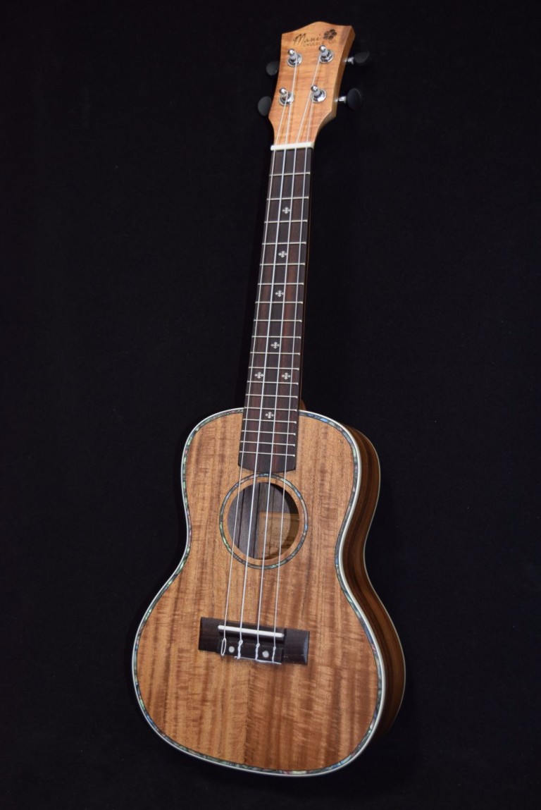 Maui Ukulele Co. Koa Concert Mele Ukulele the sweet sound of aloha