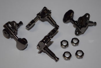 Mele Die-cast 18 to 1 geared tuning machines Black Nickle or Black Chrome - Image 4