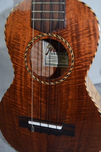 Mele Kauai Curly Koa Top Concert with Quilted Maple Back & Sides and Slotted Peghead (***Limited Stock Call to Inquire***) - Image 9