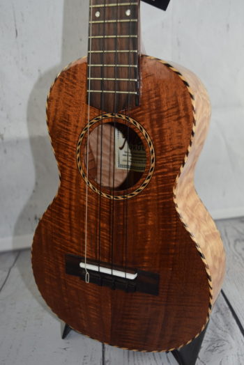 Mele Kauai Curly Koa Top Concert with Quilted Maple Back & Sides and Slotted Peghead (***Limited Stock Call to Inquire***)