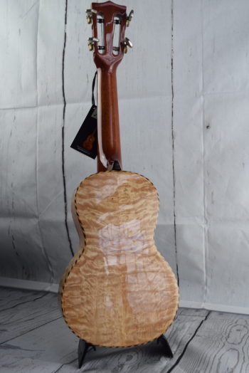 Mele Kauai Curly Koa Top Concert with Quilted Maple Back & Sides and Slotted Peghead (***Limited Stock Call to Inquire***) - Image 6