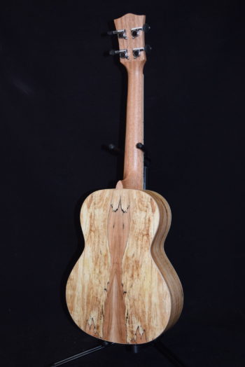 Maui Ukulele Co. Spalted Maple Tenor with shell inlay - Image 6