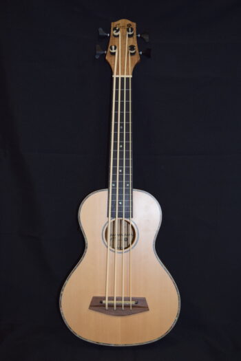 Maui Ukulele Co. Spruce Top and Spalted Maple back & sides "FRETLESS" UKE BASS - Image 2