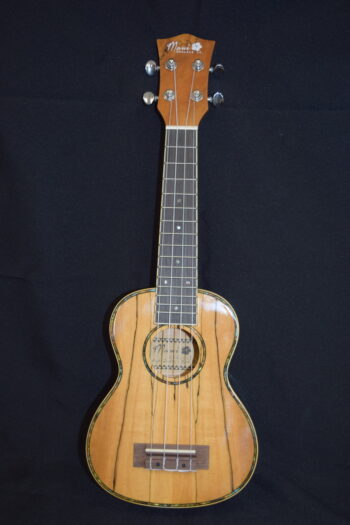 Maui Ukulele Co. Gloss Spalted Maple Soprano with Shell Inlay - Image 3