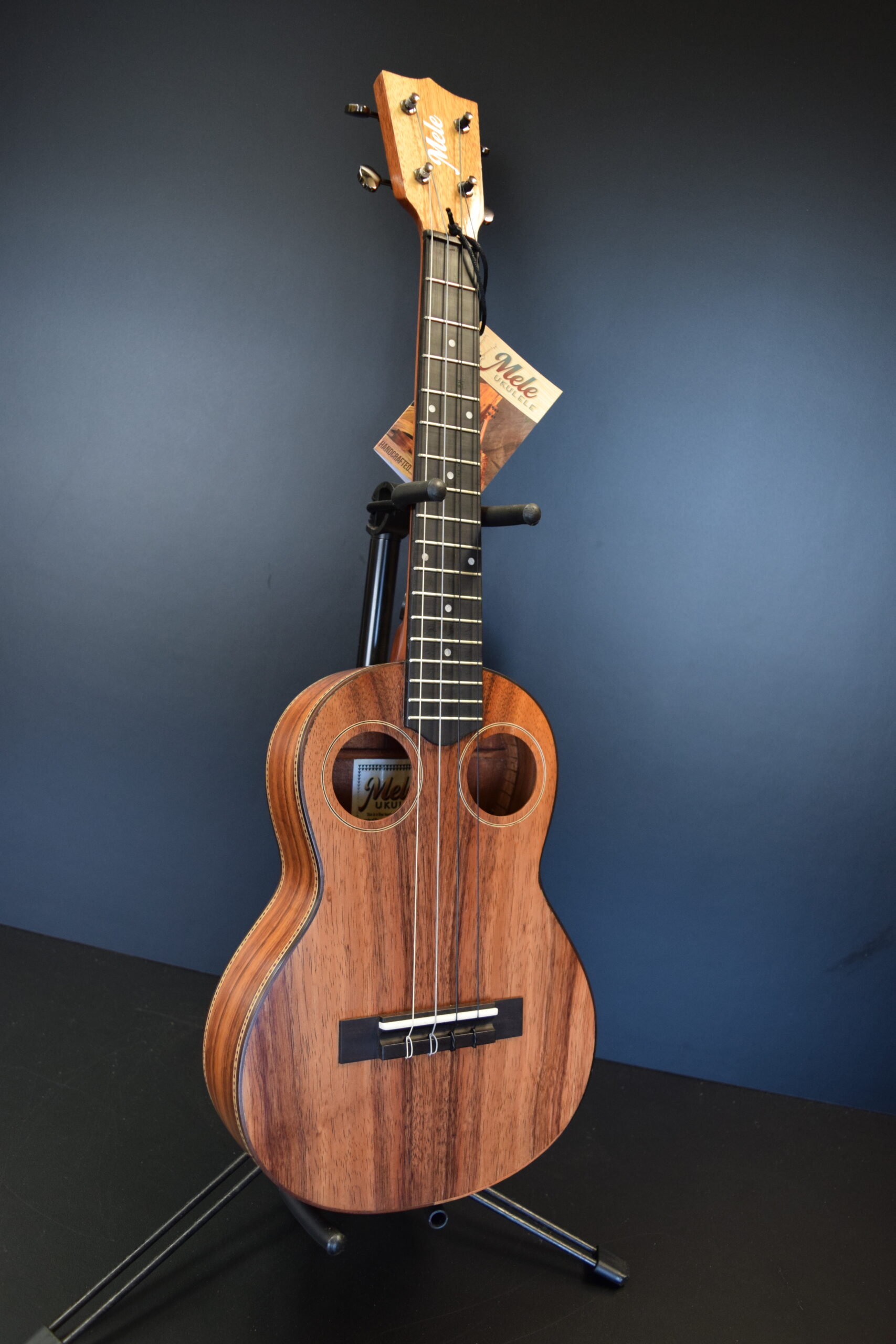 Mele Double-Hole Koa Tenor-4 String