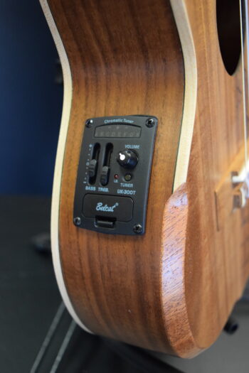 Maui Ukulele Co. Koa Tenor with Armrest ,Whale Design , Pick up & EQ - Image 7