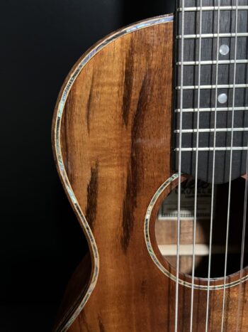 Mele Glossy Koa Guitarlele with Abalone Shell Inlay - Image 2