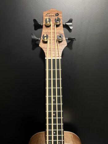 Maui Ukulele Co. Curly Mahogany U Bass with Islands Inlay - Image 3