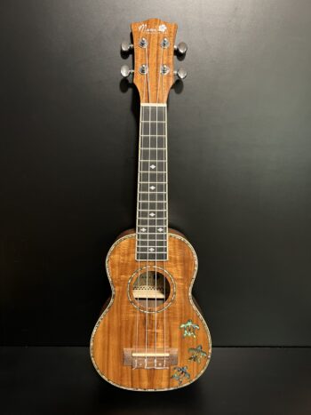 Maui Ukulele Co. Glossy Koa Soprano with Turtles Inlay - Image 2