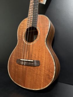 Mele Deluxe Curly *Kauai* Koa Tenor with Abalone Shell Inlay
